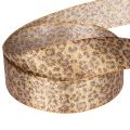 Cinta de regalo con estampado de leopardo para decoración creativa y arreglos florales, 25 mm x 20 m | Floristik24.es