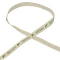 Floristik24 Cinta de regalo cinta decorativa algodón crema naturaleza 15mm 20m