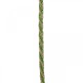 Floristik24 Cinta decorativa lino verde natural 4mm cinta de regalo cinta decorativa 20m