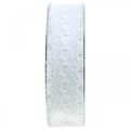 Floristik24 Cinta con encaje, decoración de boda, cinta decorativa Blanco W35mm L20m
