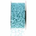 Floristik24 Cinta decorativa cinta de malla azul claro Tiffany 40mm 10m