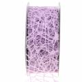 Floristik24 Cinta decorativa cinta de malla lavanda 40mm 10m
