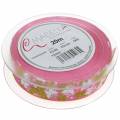 Floristik24 Cinta de organza mariposa 25mm cinta decorativa rosa cinta regalo 20m