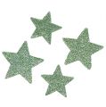 Floristik24 Craft stars verde menta 4-5cm 40pcs