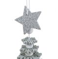 Floristik24 Decoración navideña Árbol para colgar con campana Color plata 29cm