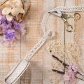 Cinta decorativa de encaje de algodón para diseños creativos, 18 mm, 10 m | Floristik24.es