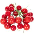 Mini adornos navideños artificiales de bayas rojas para decoración floral, 2 cm, 48 unidades. | Floristik24.es