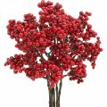 Floristik24 Rama decorativa con frutos rojos rama de baya decoración de otoño 26cm 6pcs