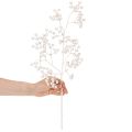 Rama artificial de bayas blancas, material decorativo/manualidades, 52 cm. | Floristik24.es