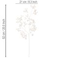 Rama artificial de bayas blancas, material decorativo/manualidades, 52 cm. | Floristik24.es
