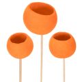 Floristik24 Mezcla Bell Cup en palito, color naranja, 15 unidades