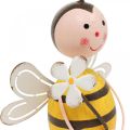 Floristik24 Deco abeja con flor figura deco decoración de verano H21cm 2pcs