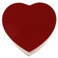 Floristik24 Caja de flores corazón rojo 18 / 20cm, juego de 2
