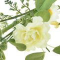 Floristik24 Guirnalda de flores artificiales guirnalda decorativa crema amarillo blanco 125cm