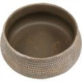 Floristik24 Macetero boho bowl estampado trenzado cerámica Ø26cm H10cm