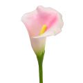 Flor decorativa cala rosa 57cm 12ud | Floristik24.es