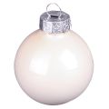 Bolas para árboles de Navidad bolas de cristal para árboles Berry Mix Ø5cm 24 piezas Berry rosa beige crema brillante | Floristik24.es
