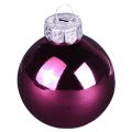 Bolas para árboles de Navidad bolas de cristal para árboles Berry Mix Ø5cm 24 piezas Berry rosa beige crema brillante | Floristik24.es
