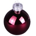 Bolas para árboles de Navidad bolas de cristal para árboles Berry Mix Ø5cm 24 piezas Berry rosa beige crema brillante | Floristik24.es