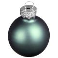 Bolas de árbol de Navidad de cristal verde nácar gris Ø5cm 24 piezas | Floristik24.es