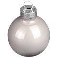 Bolas de árbol de Navidad de cristal verde nácar gris Ø5cm 24 piezas | Floristik24.es