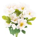 Floristik24 Ramo de rosas artificiales de Navidad, ramo navideño, 35 cm, 6 unidades