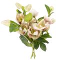 Floristik24 Adorno floral artificial de rosas navideñas, ramo de 4 piezas de 30 cm.