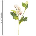 Adorno floral artificial de rosas navideñas, ramo de 4 piezas de 30 cm. | Floristik24.es