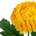 Floristik24 Crisantemo amarillo artificial Ø7cm L18cm