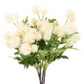 Floristik24 Flor de crisantemo artificial, ramo blanco crema, rama decorativa, grande 56 cm, 4 piezas