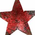 Floristik24 Coconut star rojo 5cm 50pcs decoración navideña estrellas decorativas