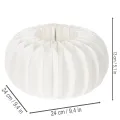 Anillo de papel de nido de abeja redondo grande con forma de calabaza para flores secas y decoración otoñal, 24 cm, 4 unidades. | Floristik24.es