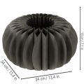 Decoración de mesa de papel con forma de panal de calabaza, plegable, redonda, 34 cm, 2 piezas | Floristik24.es