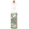 Botella decorativa con luz LED de flamenco de 37,5 cm, luz blanca cálida, 2 unidades | Floristik24.es