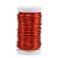 Floristik24 Alambre Deco Esmaltado Naranja Ø0.50mm 50m 100g