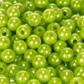 Cuentas decorativas, verde manzana, Ø8 mm, 250 unidades | Floristik24.es