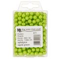 Cuentas decorativas, verde manzana, Ø8 mm, 250 unidades | Floristik24.es