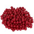 Floristik24 Cuentas decorativas rojas, Ø8 mm, 250 unidades