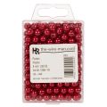 Cuentas decorativas rojas, Ø8 mm, 250 unidades | Floristik24.es