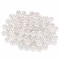 Floristik24 Cuentas decorativas blancas Ø10mm 115 piezas