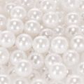 Cuentas decorativas blancas Ø10mm 115 piezas | Floristik24.es