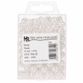 Cuentas decorativas blancas Ø10mm 115 piezas | Floristik24.es