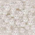 Cuentas decorativas blancas, Ø8 mm, 250 unidades | Floristik24.es