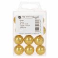 Cuentas decorativas Ø2cm oro 12 piezas | Floristik24.es