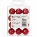 Cuentas decorativas Ø2cm rojo 12 piezas | Floristik24.es