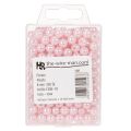Cuentas decorativas de Ø8 mm, color rosa, 250 unidades | Floristik24.es