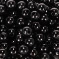 Cuentas decorativas negras de Ø8 mm, 250 unidades | Floristik24.es