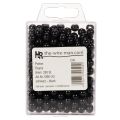 Cuentas decorativas negras de Ø8 mm, 250 unidades | Floristik24.es