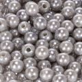 Cuentas decorativas de plata de Ø8 mm, 250 unidades | Floristik24.es