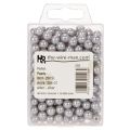 Cuentas decorativas de plata de Ø8 mm, 250 unidades | Floristik24.es